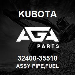 32400-35510 Kubota ASSY PIPE,FUEL | AGA Parts