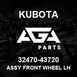 32470-43720 Kubota ASSY FRONT WHEEL LH | AGA Parts