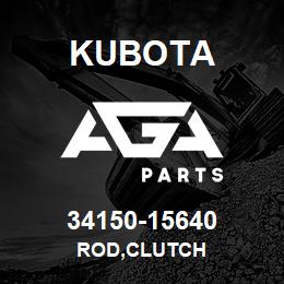34150-15640 Kubota ROD,CLUTCH | AGA Parts