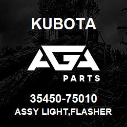 35450-75010 Kubota ASSY LIGHT,FLASHER | AGA Parts