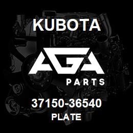 37150-36540 Kubota PLATE | AGA Parts