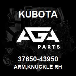 37650-43950 Kubota ARM,KNUCKLE RH | AGA Parts