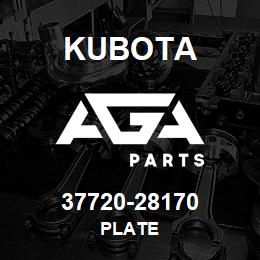 37720-28170 Kubota PLATE | AGA Parts