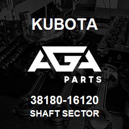38180-16120 Kubota SHAFT SECTOR | AGA Parts