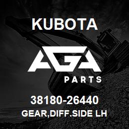 38180-26440 Kubota GEAR,DIFF.SIDE LH | AGA Parts