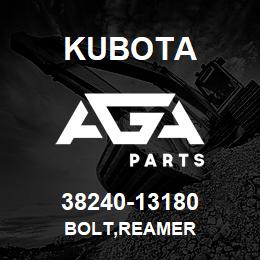 38240-13180 Kubota BOLT,REAMER | AGA Parts