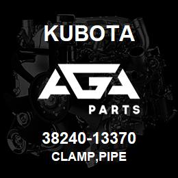 38240-13370 Kubota CLAMP,PIPE | AGA Parts