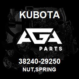 38240-29250 Kubota NUT,SPRING | AGA Parts