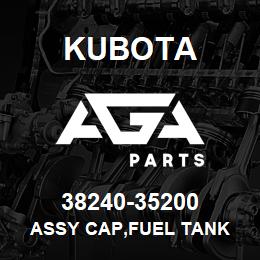 38240-35200 Kubota ASSY CAP,FUEL TANK | AGA Parts