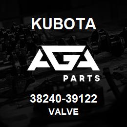 38240-39122 Kubota VALVE | AGA Parts