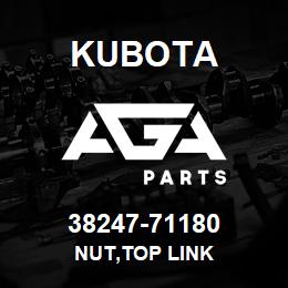 38247-71180 Kubota NUT,TOP LINK | AGA Parts
