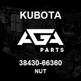 38430-66360 Kubota NUT | AGA Parts