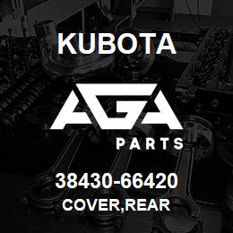 38430-66420 Kubota COVER,REAR | AGA Parts