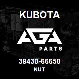 38430-66650 Kubota NUT | AGA Parts