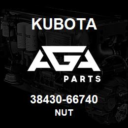 38430-66740 Kubota NUT | AGA Parts