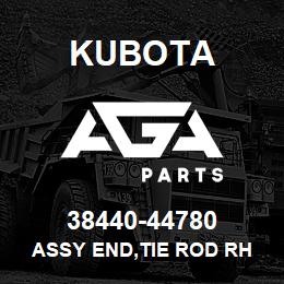 38440-44780 Kubota ASSY END,TIE ROD RH | AGA Parts