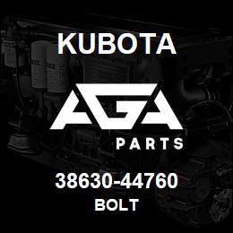38630-44760 Kubota BOLT | AGA Parts
