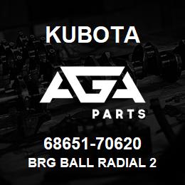 68651-70620 Kubota BRG BALL RADIAL 2 | AGA Parts