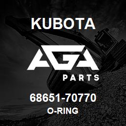 68651-70770 Kubota O-RING | AGA Parts