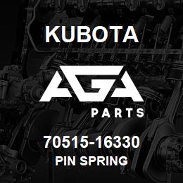 70515-16330 Kubota PIN SPRING | AGA Parts