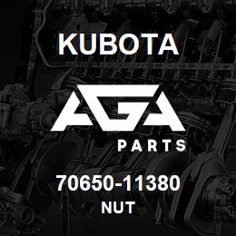 70650-11380 Kubota NUT | AGA Parts