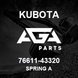 76611-43320 Kubota SPRING A | AGA Parts