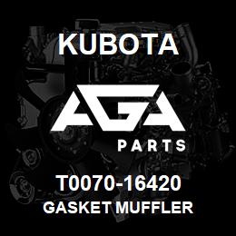 T0070-16420 Kubota GASKET MUFFLER | AGA Parts