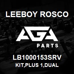LB1000153SRV Leeboy Rosco KIT,PLUS 1,DUAL | AGA Parts