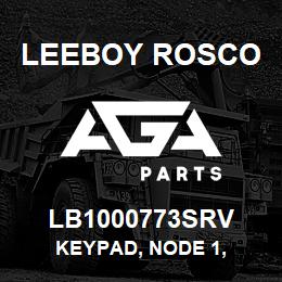 LB1000773SRV Leeboy Rosco KEYPAD, NODE 1, | AGA Parts