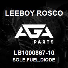 LB1000867-10 Leeboy Rosco SOLE,FUEL,DIODE | AGA Parts