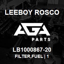 LB1000867-20 Leeboy Rosco FILTER,FUEL | 1 | AGA Parts