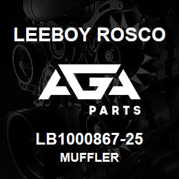 LB1000867-25 Leeboy Rosco MUFFLER | AGA Parts