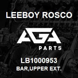 LB1000953 Leeboy Rosco BAR,UPPER EXT. | AGA Parts