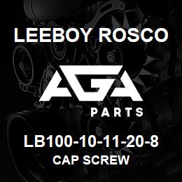 LB100-10-11-20-8 Leeboy Rosco CAP SCREW | AGA Parts