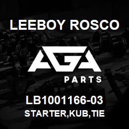 LB1001166-03 Leeboy Rosco STARTER,KUB,TIE | AGA Parts