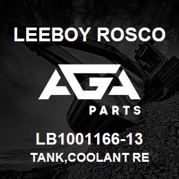 LB1001166-13 Leeboy Rosco TANK,COOLANT RE | AGA Parts