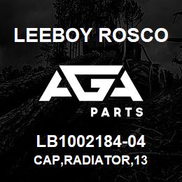 LB1002184-04 Leeboy Rosco CAP,RADIATOR,13 | AGA Parts