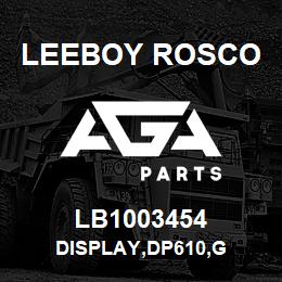 LB1003454 Leeboy Rosco DISPLAY,DP610,G | AGA Parts
