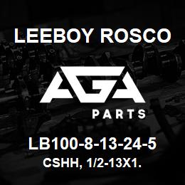 LB100-8-13-24-5 Leeboy Rosco CSHH, 1/2-13X1. | AGA Parts