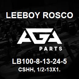 LB100-8-13-24-5 Leeboy Rosco CSHH, 1/2-13X1. | AGA Parts