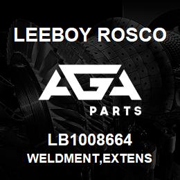 LB1008664 Leeboy Rosco WELDMENT,EXTENS | AGA Parts