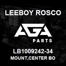 LB1009242-34 Leeboy Rosco MOUNT,CENTER BO | AGA Parts