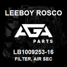 LB1009253-16 Leeboy Rosco FILTER, AIR SEC | AGA Parts