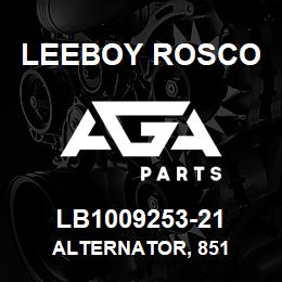 LB1009253-21 Leeboy Rosco ALTERNATOR, 851 | AGA Parts