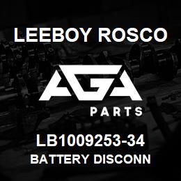 LB1009253-34 Leeboy Rosco BATTERY DISCONN | AGA Parts
