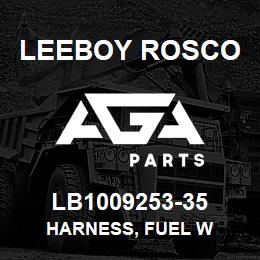 LB1009253-35 Leeboy Rosco HARNESS, FUEL W | AGA Parts
