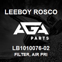LB1010076-02 Leeboy Rosco FILTER, AIR PRI | AGA Parts