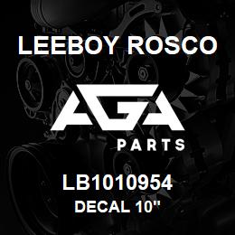 LB1010954 Leeboy Rosco DECAL 10" | AGA Parts