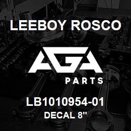 LB1010954-01 Leeboy Rosco DECAL 8" | AGA Parts