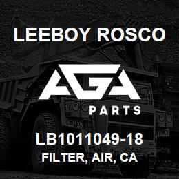 LB1011049-18 Leeboy Rosco FILTER, AIR, CA | AGA Parts